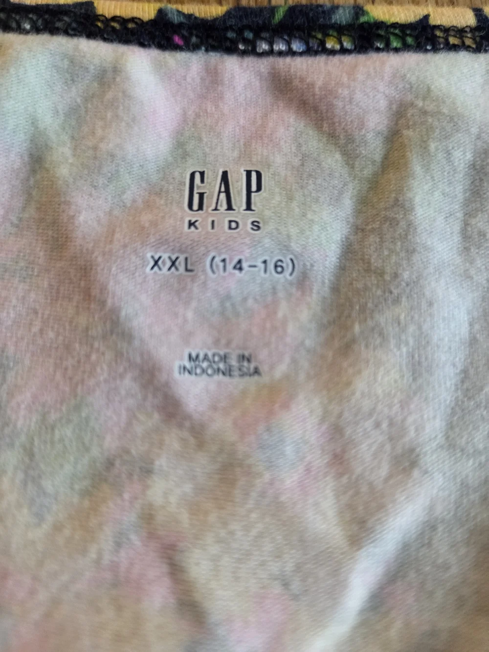 GAP GIRLS Floral Square-Neck Tee - Pink, Yellow & Blue, XXL
